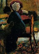 August Macke, Elisabeth am Schreibtisch